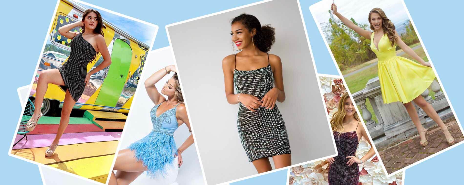 Shop Silver Cocktail Homecoming dresses on Queenly